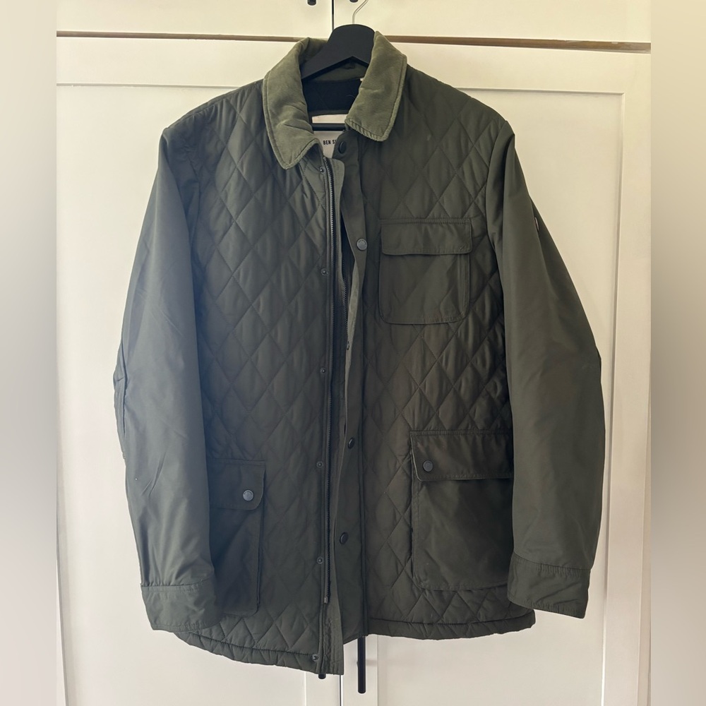 Ben Sherman Quilted Olive Jacket